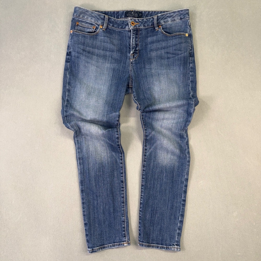 Lucky Brand Lolita Skinny Jeans Womens 14/32 Medium Wash Blue Denim